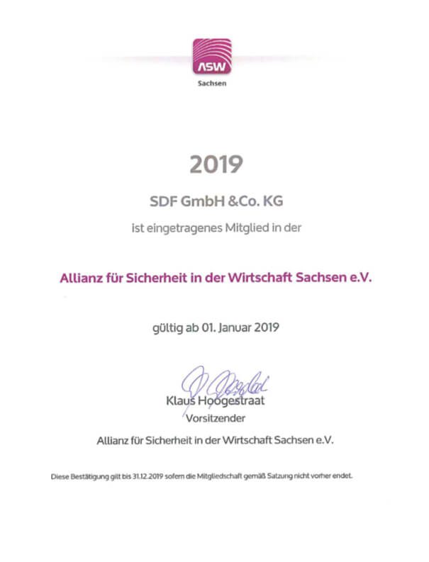 Allianz für Sicherheit in der Wirtschaft Sachsen